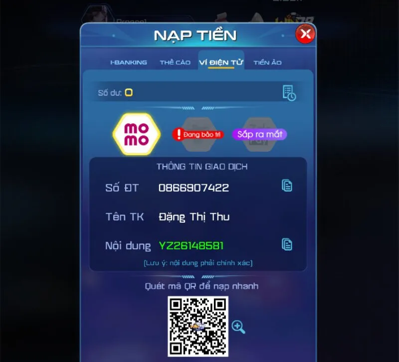 nạp tiền Win79