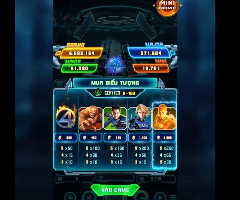 Slot game Fantastic có 243 cách chiến thắng